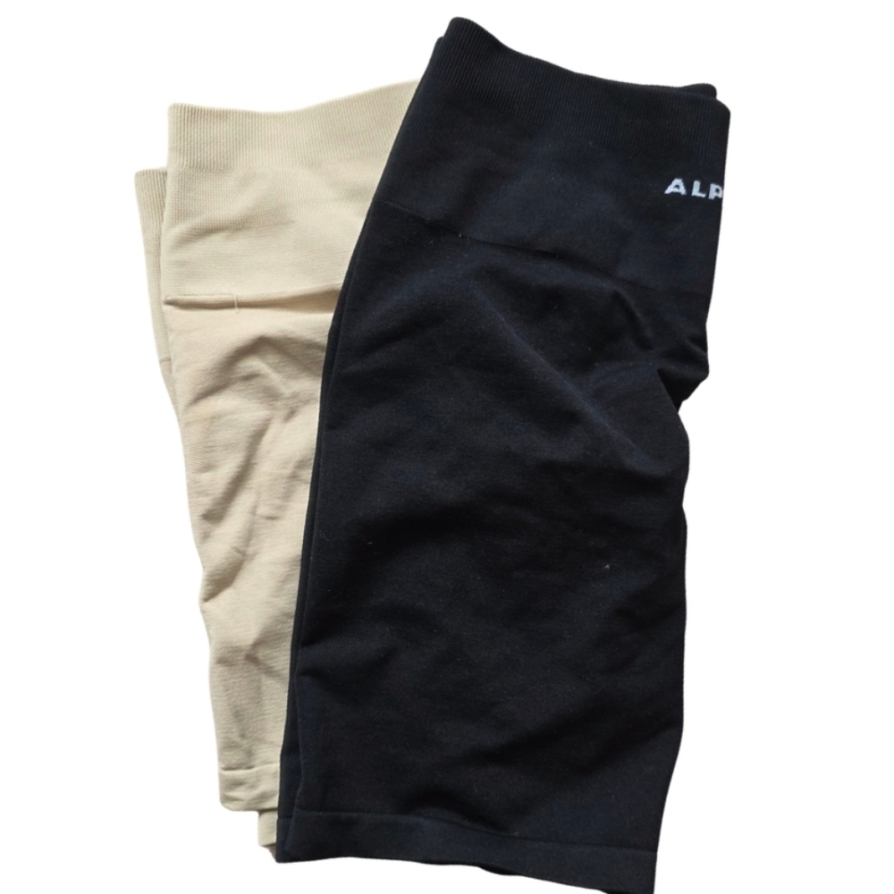 Alphalete Black and Tan Athletic Shorts